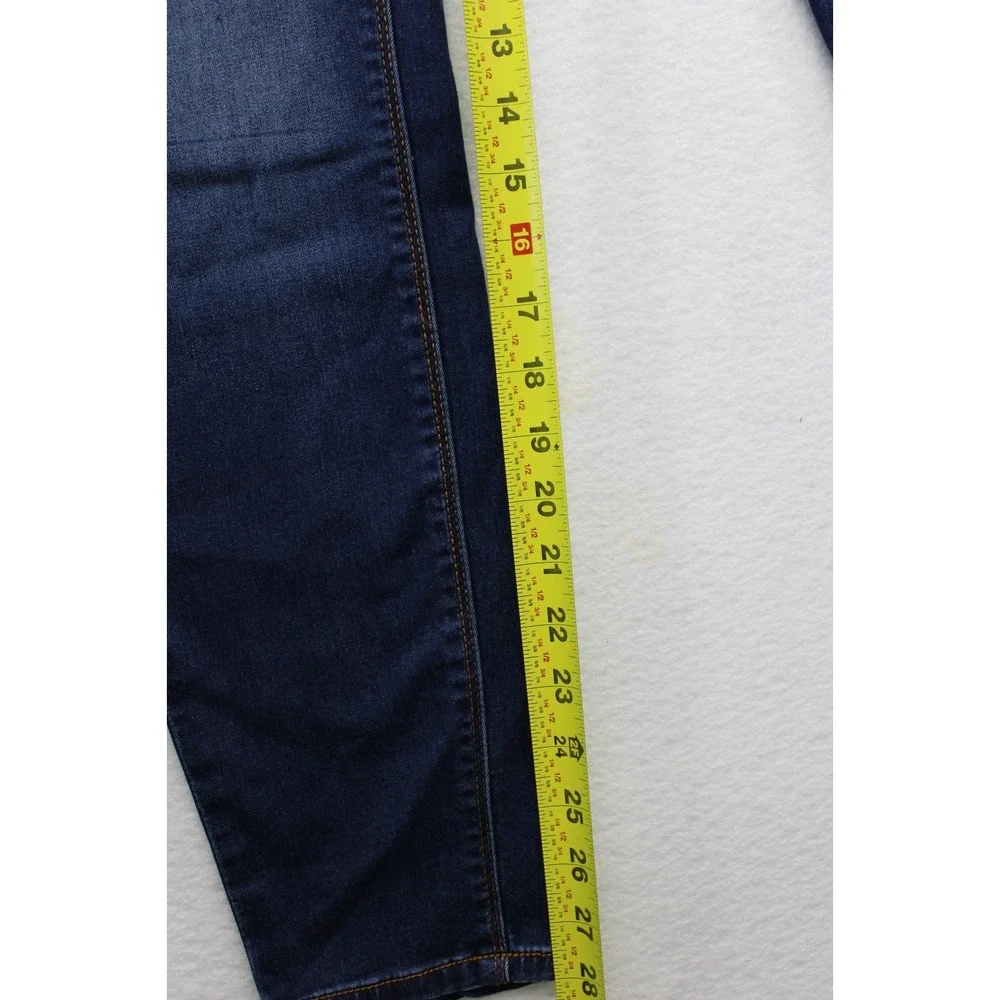 Women's Skinny Jeans Size 11 W30 L29 Dark Wash Stretch Denim Mid Rise